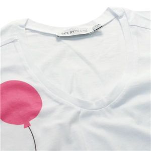 SEE BY CHLOE（シーバイクロエ） Tシャツ 496602 A00 ホワイト 38 第3画像