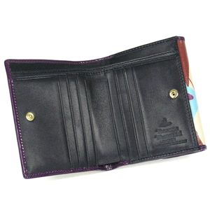 Vivienne Westwood（ヴィヴィアンウエストウッド） Wホック財布 NEW HARLEQUIN 737 パープル 第2画像