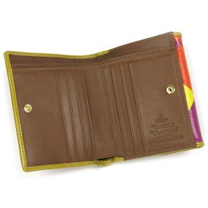 Vivienne Westwood（ヴィヴィアンウエストウッド） Wホック財布 NEW HARLEQUIN 737 オレンジ 第2画像