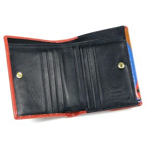 Vivienne Westwood（ヴィヴィアンウエストウッド） Wホック財布 NEW HARLEQUIN 737 レッド 第2画像