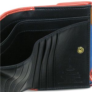 Vivienne Westwood（ヴィヴィアンウエストウッド） Wホック財布 NEW HARLEQUIN 737 レッド 第4画像