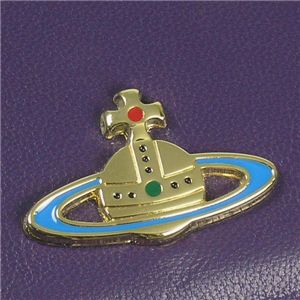 Vivienne Westwood（ヴィヴィアンウエストウッド） Wホック財布 NAPPA 737 バイオレット 第5画像