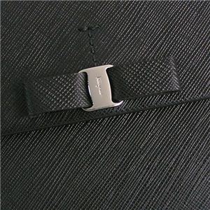 04フェラガモ/Ferragamo Wホック財布 VARA ICONA 22A951 434071/ブラック