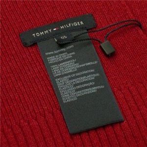 TOMMY HILFIGER(トミーヒルフィガー) マフラ-  E48845 644 レッド L196&times;W31