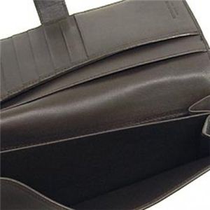 BOTTEGA VENETA(ボッテガベネタ) 長財布 P.FOGLIO INTRECCIATO 134075 2040 ダークブラウン H19×W9.5×D3