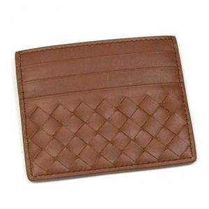 BOTTEGA VENETA(ボッテガベネタ) カードケース P.FOGLIO INTRECCIATO 162150 6308 キャメル/ブラウン H8×W10
