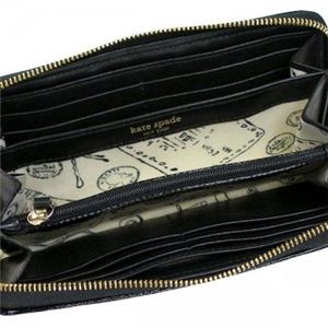 KATE SPADE(ケイトスペード) 長財布 KATE SPADE NYLON JUL PWRU1476 1 ブラック H10×W19×D3