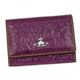 Vivienne Westwood(ヴィヴィアンウエストウッド) 二つ折り財布(小銭入れ付) BAM BAM 746V  ワイン H9.5×W13.5×D2.5