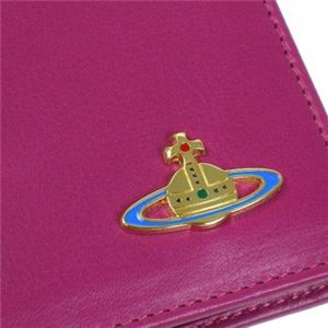 Vivienne Westwood(ヴィヴィアンウエストウッド) 二つ折り財布(小銭入れ付) NAPPA 730V ピンク H10.5×W11×D2.5