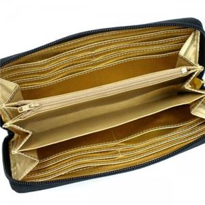 【ブランド7sale】9月28日15時まで3個限り Vivienne Westwood(ヴィヴィアンウエストウッド) 長財布 NAPPA 5140V  ブラック/ゴールド H10×W19×D2.5