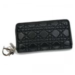 DIOR(ディオール) 長財布 LADY DIOR CAL43047P N0A3 ブラック/シルバー H10×W19