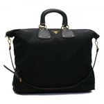 Prada�ʥץ���� �ȡ��ȥХå� TESSUTO+SAFFIANO BN1996 2 �֥�å�