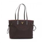 Prada�ʥץ���� �ȡ��ȥХå� TESSUTO+SAFFIANO BR4001 E77 WI/�������֥饦��