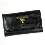 Prada�ʥץ���� ���������� VITELLO SHINE 1M0222 2 �֥�å�