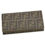 Fendi（フェンディ） 長財布 ZUCCA PU LOGO 8M0000 F0BTR ダークブラウン H10×W19×D3
