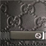 Gucci(グッチ) 二つ折り財布(小銭入れ付) MEN BAR 233102 1000 ブラック H9.5×W11×D2.5