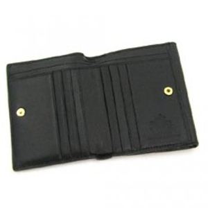 Vivienne Westwood（ヴィヴィアンウエストウッド） Wホック財布 NAPPA CALF 737V ブラック/ゴールド H12×W10×D2