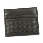 BOTTEGA VENETA(ボッテガベネタ) カードケース V3072レザー 162150 1302 ダークグレー H8×W10