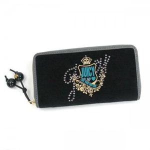 JUICY COUTURE(ジューシークチュール) 長財布 GRAPHIC VELOUR LOVE YSRU1796 1 ブラック H10.5×W19.5×D3