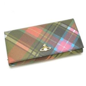 【2012年11月12日まで期間限定値下げ】Vivienne Westwood(ヴィヴィアンウエストウッド) 長財布 DERBY 1032V H9.5×W19×D2.5