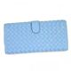 BOTTEGA VENETA（ボッテガベネタ） 長財布 PORTAMONETE INTRECCI 134075 4701 SKY ブルーUE H9.5×W19×D2.5