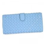 BOTTEGA VENETA（ボッテガベネタ） 長財布 PORTAMONETE INTRECCI 134075 4701 SKY ブルーUE H9.5×W19×D2.5