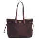 Prada（プラダ） トートバッグ TESSUTO+SAFFIANO BR4001 ダークパープル （H28×W44/34×D13）