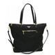 Prada（プラダ） トートバッグ TESSUTO+SAFFIANO BR4379 F0002 ブラック （H31×W44/34×D15）