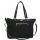 Prada（プラダ） トートバッグ TESSUTO+SAFFIANO BR4380 F0002 ブラック （H29×W46/35×D15）