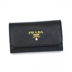 Prada（プラダ） キーケース SAFFIANO METAL ORO 1M0222 F0002 ブラック 【ブランド7sale】 3月8日15時まで限定値下げ