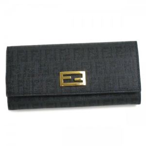 Fendi(フェンディ) 長財布 8M0251 FOKUR ブラック/ゴールド (H9×W19×D2.5)