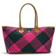 Vivienne Westwood（ヴィヴィアンウエストウッド） トートバッグ SUMMER TARTAN 4907 ダークピンク （H28×W55×D20）