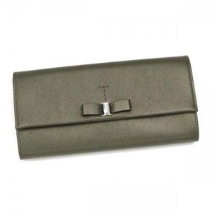 Ferragamo（フェラガモ） 長財布 VARA ICONA 22A953 437192 ダークグレー （H10×W18.5×D2.5）