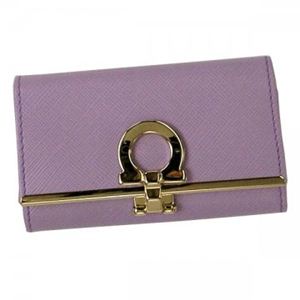 Ferragamo(フェラガモ) キーケース GANCINI ICONA VITELL 224627 455629 ライトパープル