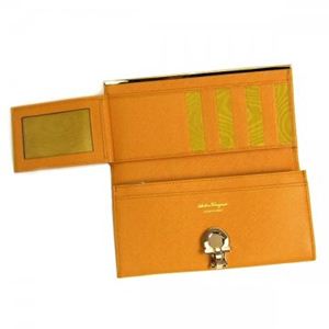 Ferragamo(フェラガモ) 長財布 GANCINI ICONA VITELL 224633 455631 マスタード