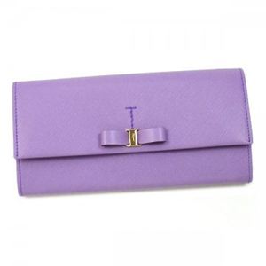 Ferragamo(フェラガモ) 長財布 VARA ICONA 22A994 456141 ライトパープル