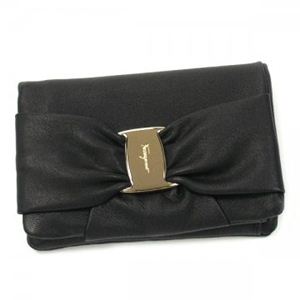 Ferragamo(フェラガモ) 二つ折り財布(小銭入れ付) VARA ICONA 22B177 462909 ブラック