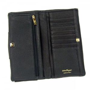 Ferragamo(フェラガモ) 長財布 VARA ICONA 22B178 462919 ブラック