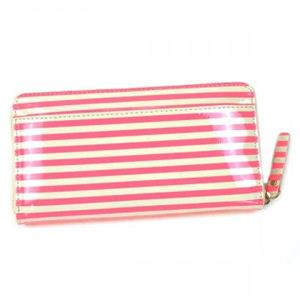 KATE SPADE(ケイトスペード) 長財布 SEERSUCKER PATENT PWRU1811 671 ピンク