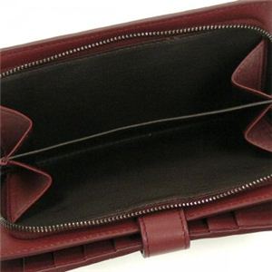 BOTTEGA VENETA(ボッテガベネタ) 二つ折り財布(小銭入れ付) PORTAMONETE INTRECCI 114074 6130 ワイン