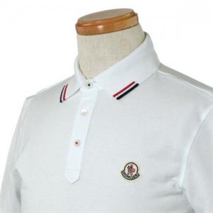 MONCLER(モンクレール) メンズポロシャツ 8335900 1 ホワイト (L65 S20 W46 SH42 S)