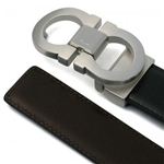 Ferragamo（フェラガモ） ベルト DOUBLE ADJUS 671041 218991 ブラック/ブラウン （長さ115まで対応）