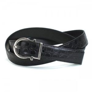 Ferragamo(フェラガモ) ベルト DOUBLE ADJUS 678661 444203 ブラック (長さ112まで対応)