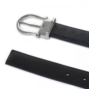 Ferragamo(フェラガモ) ベルト DOUBLE ADJUS 678661 444203 ブラック (長さ112まで対応)