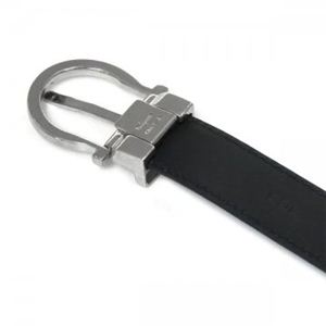Ferragamo(フェラガモ) ベルト DOUBLE ADJUS 678661 444203 ブラック (長さ112まで対応)