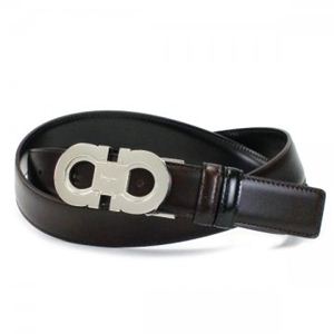 Ferragamo(フェラガモ) ベルト DOUBLE ADJUS 678541 402515 ブラック/ブラウン