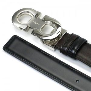 Ferragamo(フェラガモ) ベルト DOUBLE ADJUS 678541 402515 ブラック/ブラウン