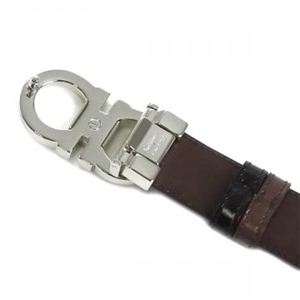 Ferragamo（フェラガモ） ベルト DOUBLE ADJUS 678007 380287 ブラック/ブラウン