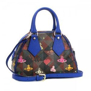 【2012年5月15日まで期間限定値下げ】Vivienne Westwood(ヴィヴィアンウエストウッド) ハンドバッグ LOGOMANIA 13150 ブルー