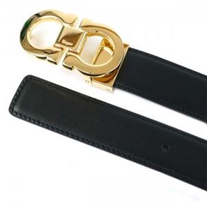 Ferragamo（フェラガモ） ベルト 671041 585983 NERO/HICKORY
